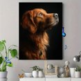 thumbnail image 4 of Golden Retriever Art Canvas Print，Pet Wall Decor for Living Room Bedroom Office Cafe Bar Home, 4 of 8