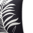 thumbnail image 5 of Fab Habitat Indoor/Outdoor Throw Pillow Made from Recycled Polyester Yarn - Double Sided, Stain Resistant, Machine Washable - Modern Tropical - Living Room - Majesty Palm Black & White (20" x 20"), 5 of 9
