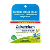 Boiron Gelsemium Sempervirens 30C Bonus Pack, Homeopathic Medicine for Nervousness, Apprehension, Stage Fright, 240 Pellets