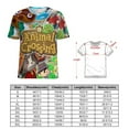 thumbnail image 2 of Animal Crossing Womens T-shirts Crewneck Shirts Blouse Short Sleeve Tee Shirts Girls Tops 2XL, 2 of 8