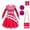 Set D, variant on Girls Cheerleader Costume Movie Character Cosplay Dress