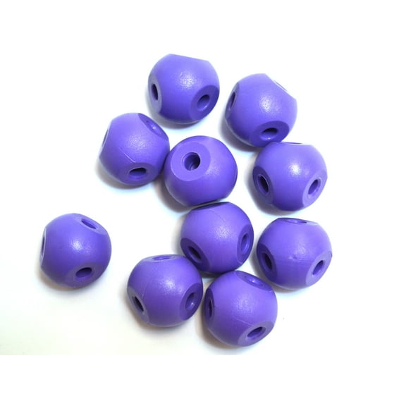 Eisco Labs Molecular Model Part; Purple Ball; 2.2cm; 4 Holes; Pk of 10