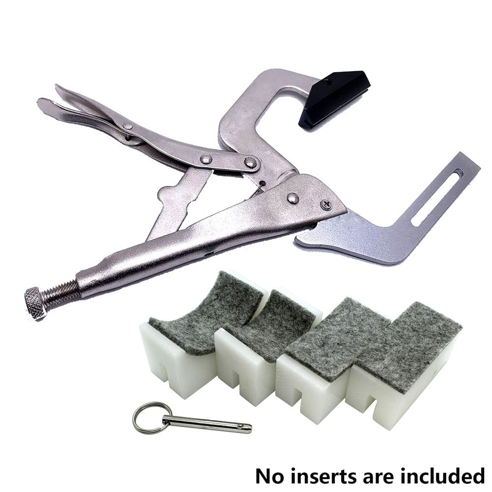 Fingerboard Handheld Fret Press Insert Tool with 9 Radius Inserts Guitar Luthier