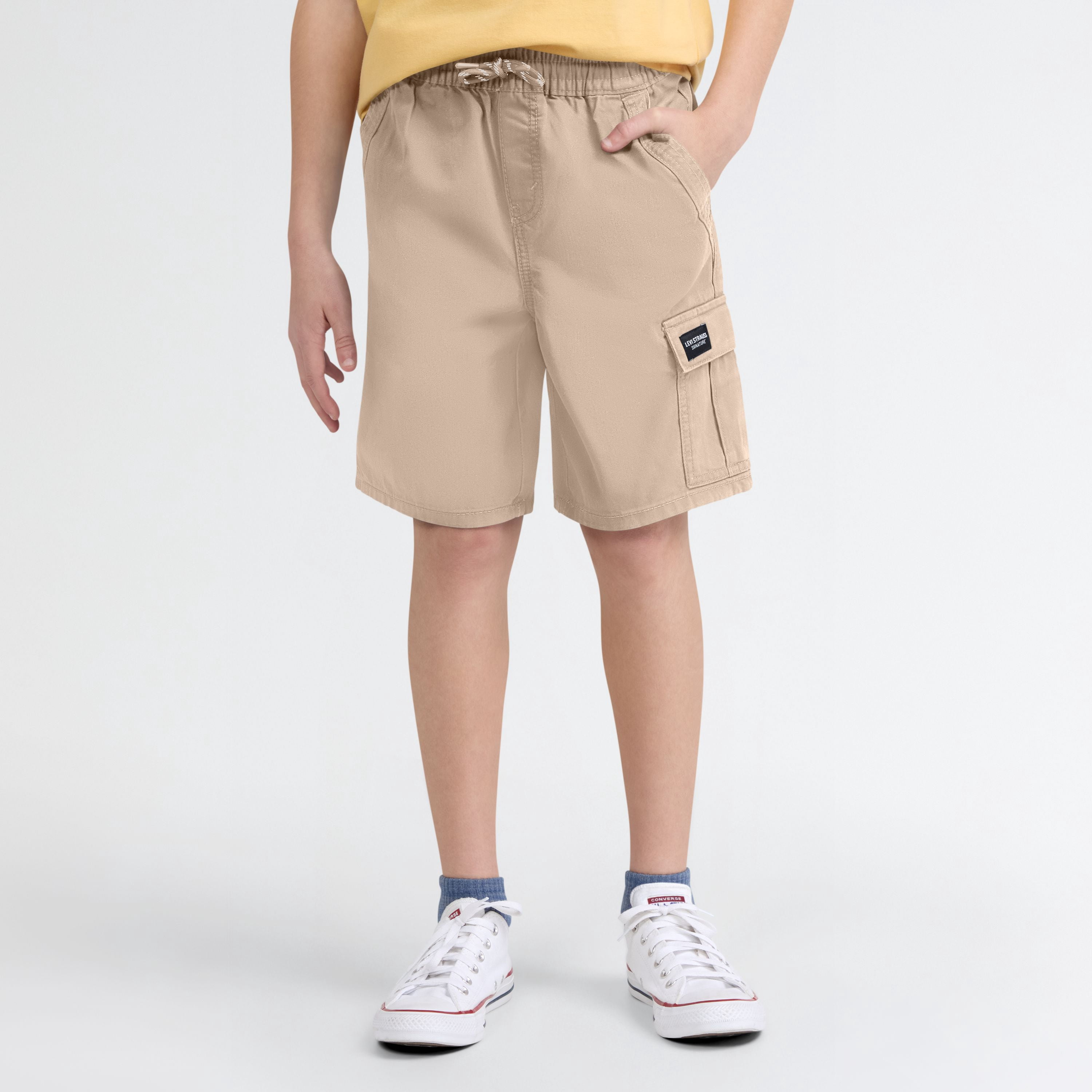 Levi Strauss Signature Boys Twill Cargo Shorts, Sizes 4-18