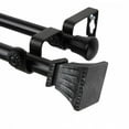 thumbnail image 2 of Window Decorative Trumpet Double Curtain Rod Black 28-48, 2 of 2
