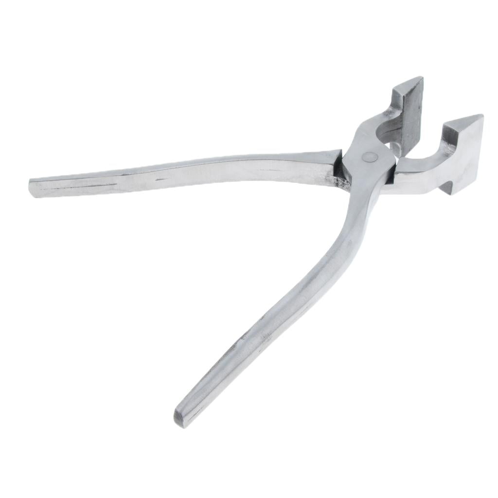 FVDPWYE Leathercraft Tool Leather Flatten Plier Clamp for Bags Straight plier Silver Straight plier