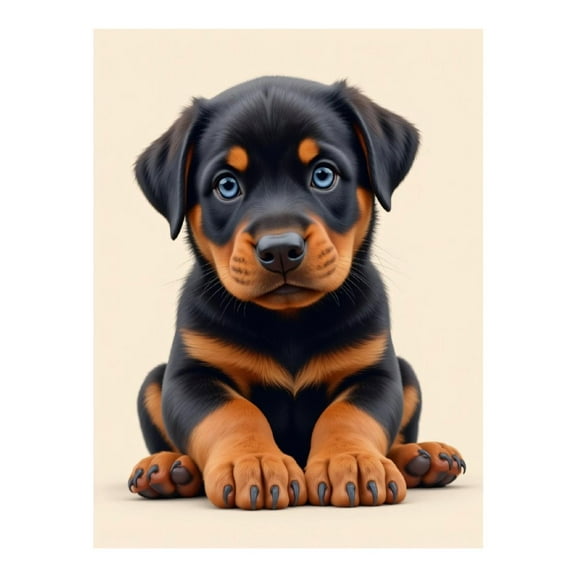 Diamond Art Kit for Adults, Adorable Puppy Portrait Art Diamond Painting for Adults Beginners, DIY Diamond Art Painting Kits, 5D Diamond Painting Crafts for Home Decor 12x16 Frameless