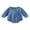 Blue, variant on RUINIXCW Infant Girl Bubble Romper Long Sleeve Contarst Color Jumpsuit