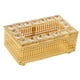 thumbnail image 1 of Elegante porta servilletas de cristal con forma rectangular decorativa para el hogar. Dorado 195x11x95cm, 1 of 9