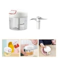 thumbnail image 2 of Mini Manual Garlic Chopper Portable Kitchen Food Vegetable Fruits Meat Mincer, 2 of 8