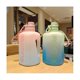 thumbnail image 3 of Hervidor de agua deportivo de 2 litros con capacidad de báscula para fitness, para exteriores, de plástico degradado, portátil, reutilizable, color rosa, 3 of 5