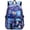 Dark Blue, variant on 3Pcs Daisy Prints Backpack for Girls Middle-School Elementary Students Bookbag Set with Lunch Box,Black