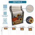 thumbnail image 6 of Thanksgiving Fall Table Runner 36 Inches Long Farmhouse Dress Scarves, Retro Orange Black Plaid Pumpkin Floral Dining Tablerunner for Coffee Table/Kitchen Island/Party Décor, Small 13" x 36", 6 of 8