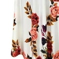 thumbnail image 6 of Teissuly Fashion Women Short Sleeve Floral Boho Printing Long Dress Ladies Casual Dress, 6 of 6