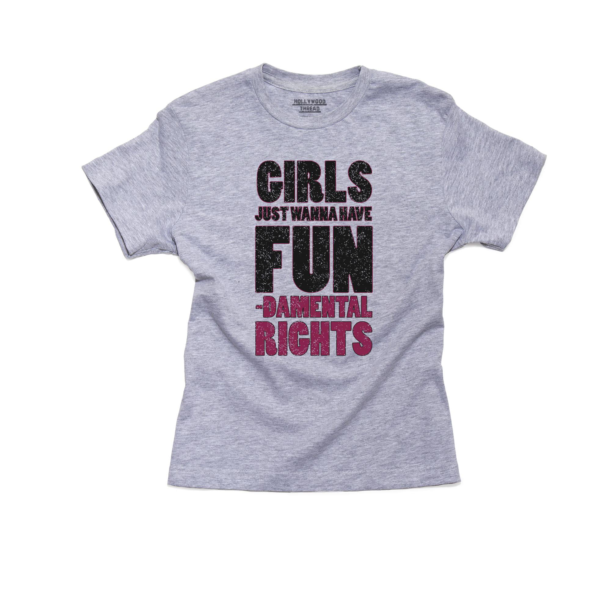 Girls Just Wanna Have Funds Funny Cute Kids Sweater Jumper Boys Girls