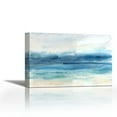 thumbnail image 1 of Indigo Seascape Landscape - Contemporary Fine Art Giclee on Canvas Gallery Wrap - wall décor - Art painting - 36 x 24 Inch - Ready to Hang, 1 of 2