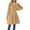 #999 Khaki, variant on Felirenzacia Women’s Double-Breasted Wool Blend Long Coat with Lapel Collar, Mid-Length Camel Overcoat for Fall Winter
