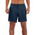 thumbnail image 2 of DDAPJ pyju Cotton Linen Shorts for Men Drawstring Beach Athletic Shorts Lightweight Breathable Summer Short Pants with Pockets Navy L, 2 of 9