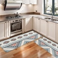 thumbnail image 3 of Kitchen Rugs Sets Of 2,Multicolor Floral and Geometric Boho Pattern Anti Fatigue Kitchen Mat Rugs Non Slip Washable,Decorative Kitchen Floor Mats for Kitchen,Sink,Laundry,17"X47", 3 of 5
