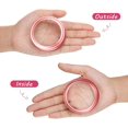 thumbnail image 3 of 24 Pieces Regular Mouth Canning Jar Replacement Metal Rings Practical Screw Jar Bands Leak Proof Tinplate Metal Bands Rings, Compatible with Mason Jar (70 mm, Rose Gold, Bands), 3 of 6