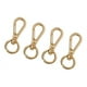 thumbnail image 4 of Paquete de 4 ganchos de mosquetón con ojales giratorios, clips, ganchos de hardware para bolsos, Oro, 4 of 9