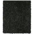 thumbnail image 4 of SAFAVIEH Leather Shag LSG511A Hand-knotted Black Rug, 4 of 6