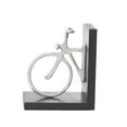 thumbnail image 6 of DecMode 6" Bike Silver Wood Bookends (Set of 2), 6 of 11