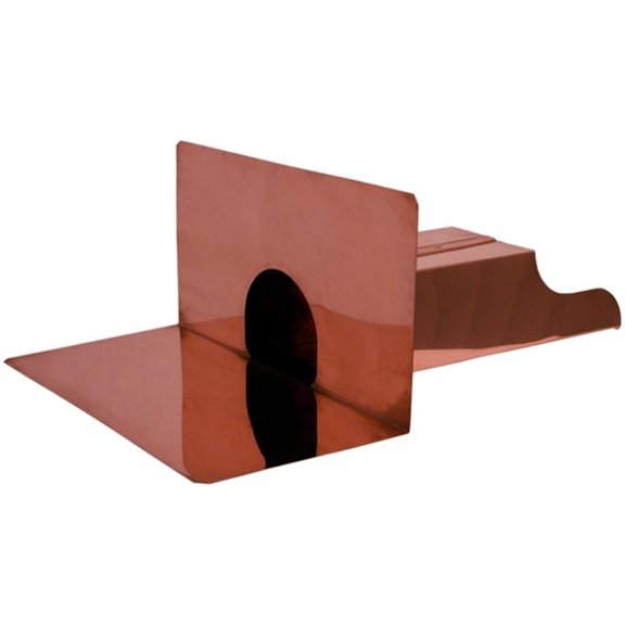 Copper Decorative Roof Scupper Spout Size: 3"W x 2"H