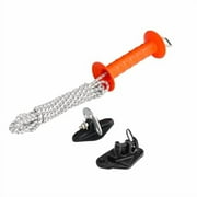 Electric Fence Bungee Gate Kit, Electric Fence Handles with Elasticized Rope for Livestock, Insulators Temporary System, Easy Installation