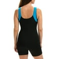 thumbnail image 2 of Dolfin Aquashape Women's Color Block Aquatard Swimsuit, Black/Turquoise, Size 12, 2 of 2