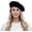 Black, variant on Wool Blend Women Beret Hat French Beret Cap Winter Fashion Solid Color Hat for Women Girls Lady