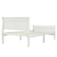 thumbnail image 4 of Hassch Wood Platform Bed Frame Twin Size Mattress Foundation Sleigh Bed, White, 4 of 10