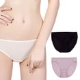 thumbnail image 3 of Qarigey Bragas de seda de morera para mujer, 3 piezas, ropa interior, lencería Sexy, calzoncillos cómodos, pantalones cortos, diario para Ropa interior Negro L, 3 of 6