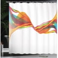 thumbnail image 4 of Ambesonne Abstract Shower Curtain, Pixel Details Rainbow, 69"Wx84"L, Multicolor, 4 of 5