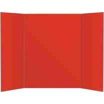 Office Depot 80% Recycled Tri-Fold Corrugate Display Board, 36in. x 48in., Red, 26993