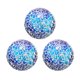thumbnail image 1 of Uxcell 3Pcs Bolas de Vidrio Decorativas de 2.36 Pulgadas, Esferas para Centro de Mesa, Bolas de Vidrio Mosaico para Decorar Cuencos, Jarrones, Mesa de Comedor, Fiesta, Azul Claro, 1 of 1