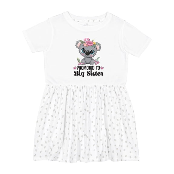 Inktastic Promoted to Big Sister Koala Girls Toddler Dress