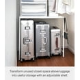 thumbnail image 2 of Yamazaki Home Expandable Suitcase Rack, White, Steel, Expandable, 2 of 7