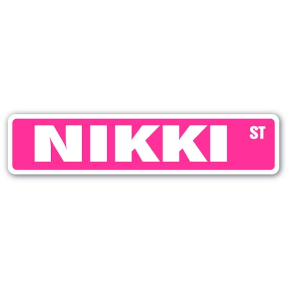 Nikki Street [3 Pack] of Vinyl Decal Stickers |for Laptop Car