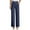 Dark Blue, variant on TrendOFT Womens Dress Pants Wide Leg Pull On Stretchy Work Pants Women High Waisted Business Casual Trousers with Pockets Khaki M
