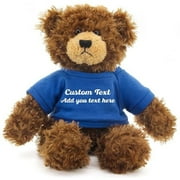 Made by Aliens 12" Teddy Bear , Stuffed Animal Personalized Gift - Custom Text on Shirt