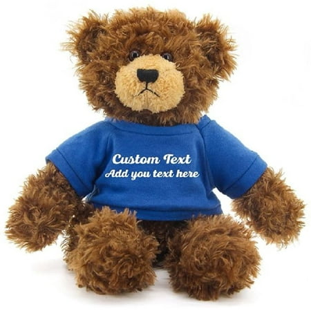Made by Aliens 12" Teddy Bear , Stuffed Animal Personalized Gift - Custom Text on Shirt