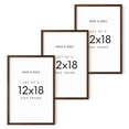 thumbnail image 1 of HAUS AND HUES 12x18 Picture Frames For Wall - Set Of 3 Poster Frames 12x18 Picture Frames 12x18 Poster Frame Set Of 3 12x18 Frames Frames 12 X 18 Photo Frames 12x18 (Walnut Frame), 1 of 5
