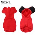 thumbnail image 2 of Ropa de invierno con capucha para perros, suéteres para perros con orejas grandes y sombrero, abrigo para cachorros, niñas y niños, sudaderas, disfraz, para perros pequeños y grandes, 2 of 6
