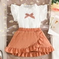 thumbnail image 4 of KEXE Sets For Girls 3T Summer Clothes Girl Toddler Baby Girls Summer Clothes Short Sleeve T-Shirt Tops Short Sets Cute Outfits, 4 of 8