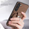thumbnail image 2 of Feishell for Samsung Galaxy S22 Plus Wallet Case with Elastic Card Holder,Premium PU Leather Shockproof TPU Bumper 360° Rotation Finger Ring Holder Kickstand Anti-Scratch Protective Phone Case,Brown, 2 of 9