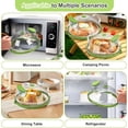 thumbnail image 2 of Universal microwave cover - with steam vent, BPA free cover, can keep the microwave clean and keep food moist, suitable for most plates (12 inches), 2 of 8