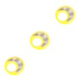 thumbnail image 2 of bedienty Rattles Toys Early Educational ABS Material Double Sided Percussion Instrument Ergonomic Handle Grip Drum Plaything Yellow 3Set, 2 of 6