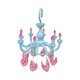 thumbnail image 4 of Tendedero colgante con forma de candelabro con 8 pinzas para secar ropa interior y calcetines. Azul, 4 of 9