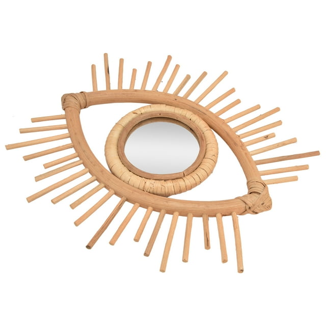 Home Decoration, Wide Application Eye Shape Makeup Mirror Wall Hanging Easy Installation Space Saving For Living Room For Bedroom For Bathroom